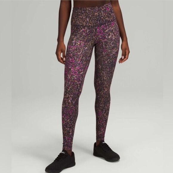 Lululemon Wunder Under Train High Rise Tight Legging Topography Purple - Picture 1 of 13